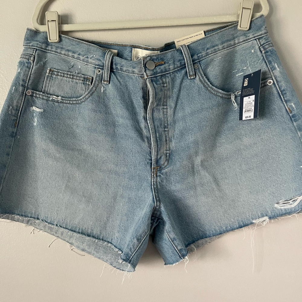 Universal Thread Light Blue Distressed Denim Shorts